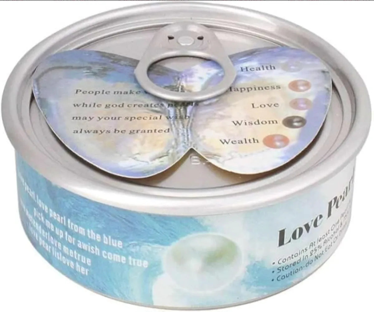 Freshwater Shell Canned Oyster Ocean Love Real Pearl Necklace Set